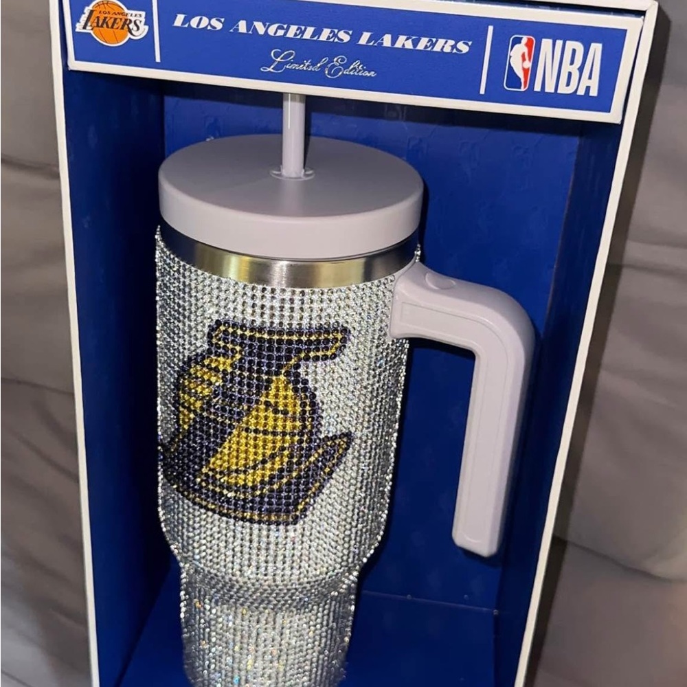 NBA Blue and White Stainless Steel Tumbler